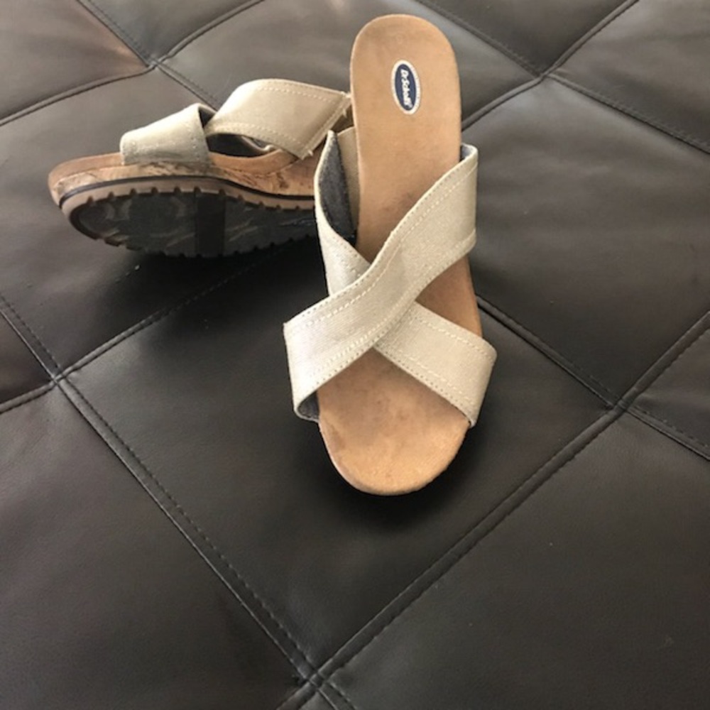 Wedge slides sandals